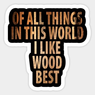 Wood Carpenter Joiner Woodcutter Craftsman Sticker